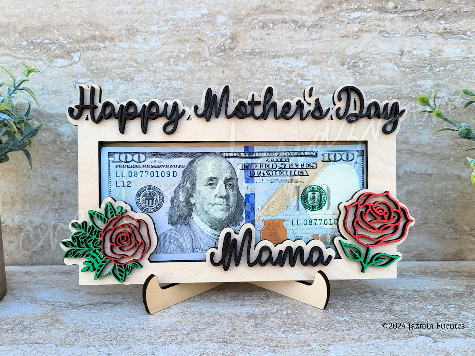 Mother's Day Money Gift, Mom Money Cash Holder, Money Holder Gift for Mother, Mom Cash Gift, Personalized Money Mother's Day Gift