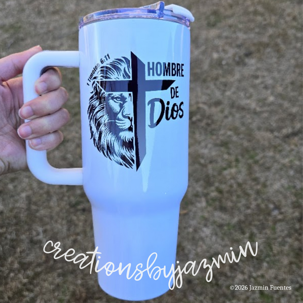 Personalized Skinny 20oz Tumbler or 40oz Handle Tumbler, With Name, With Photo, With Picture, With Design or Logo, Design Your Own