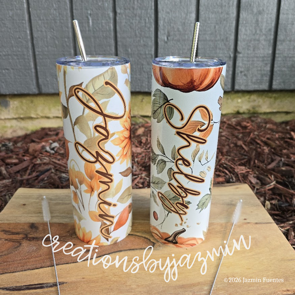 Personalized Skinny 20oz Tumbler or 40oz Handle Tumbler, With Name, With Photo, With Picture, With Design or Logo, Design Your Own