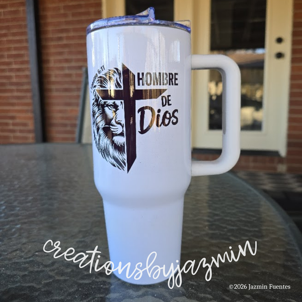 Personalized Skinny 20oz Tumbler or 40oz Handle Tumbler, With Name, With Photo, With Picture, With Design or Logo, Design Your Own