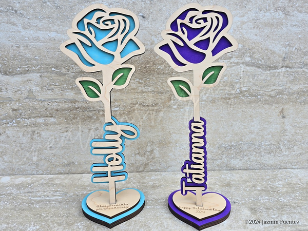 Mother's Day Rose, Flower Gift For Mom, Personalized Rose
