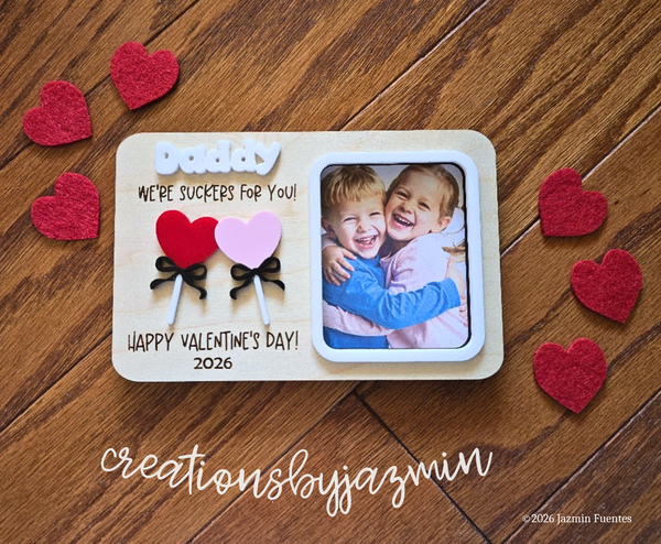 Valentine's Day Picture Frame, Cute Valentine's Day Gift Idea for Dad, For Mom, For Grandma, For Grandpa