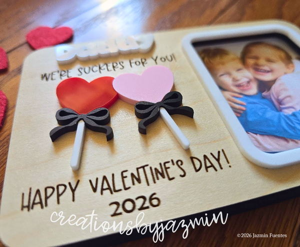 Valentine's Day Picture Frame, Cute Valentine's Day Gift Idea for Dad, For Mom, For Grandma, For Grandpa