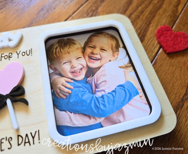 Valentine's Day Picture Frame, Cute Valentine's Day Gift Idea for Dad, For Mom, For Grandma, For Grandpa
