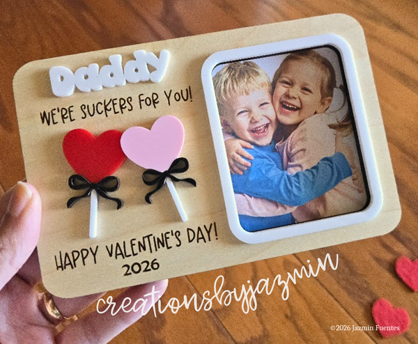 Valentine's Day Picture Frame, Cute Valentine's Day Gift Idea for Dad, For Mom, For Grandma, For Grandpa