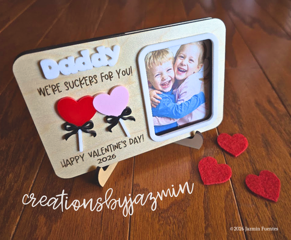 Valentine's Day Picture Frame, Cute Valentine's Day Gift Idea for Dad, For Mom, For Grandma, For Grandpa