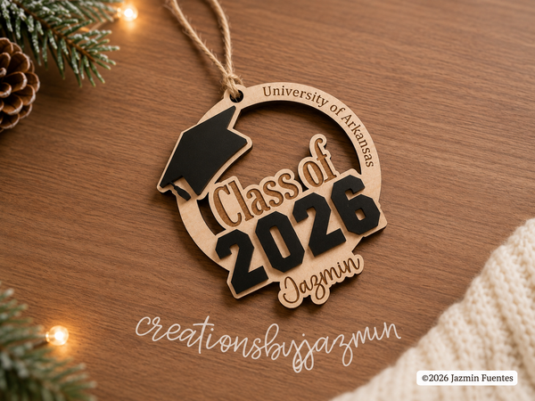 2026 Graduation Ornament, Graduation Car Charm, Personalized Graduate Ornament, 2025 Graduation