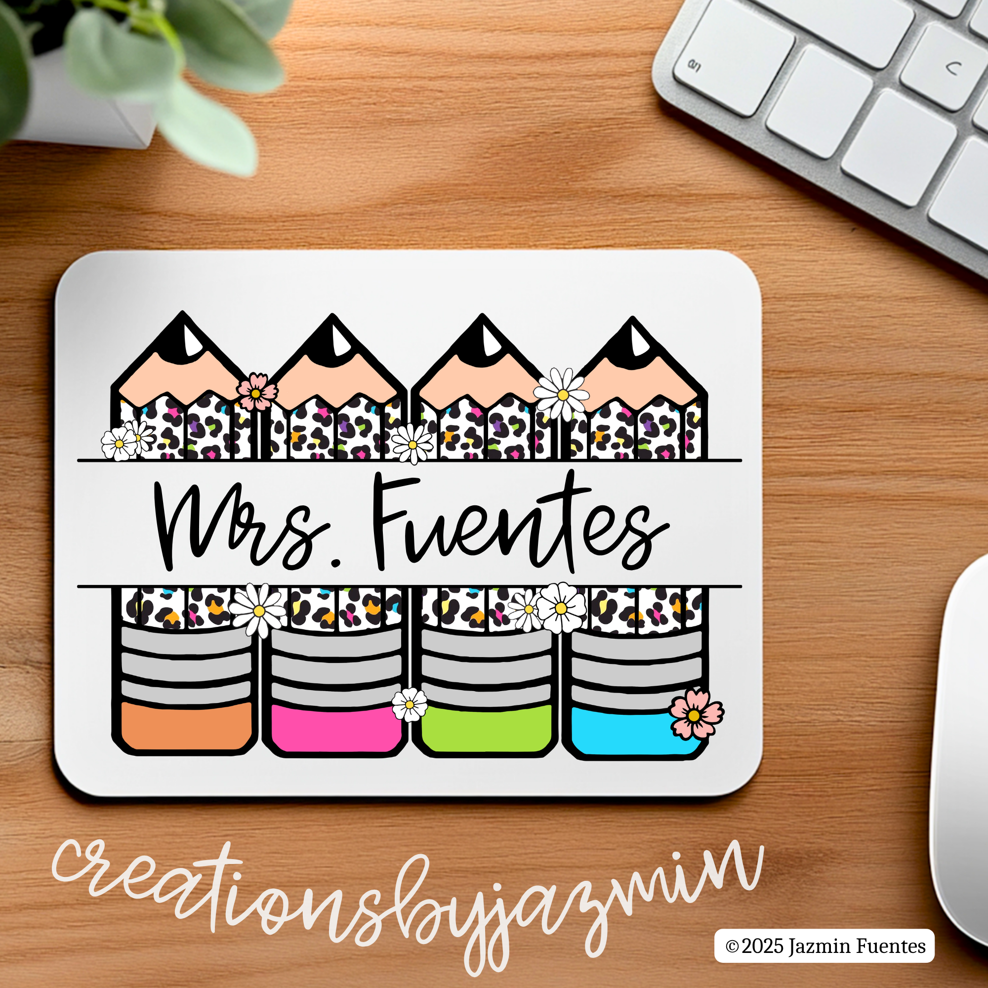 Teacher Appreciation Gift, Personalized Mousepad, Custom Mousepad Gift for Teachers