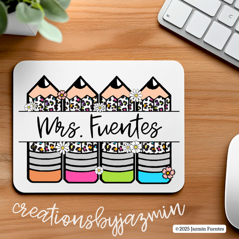 Teacher Appreciation Gift, Personalized Mousepad, Custom Mousepad Gift for Teachers