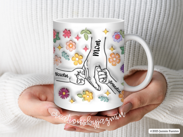 Mother's Day Mug, Gift for Mom, Mother's Day Gift, With Children Names, For Grandma, For Mama