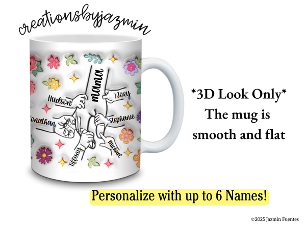 Mother's Day Mug, Gift for Mom, Mother's Day Gift, With Children Names, For Grandma, For Mama