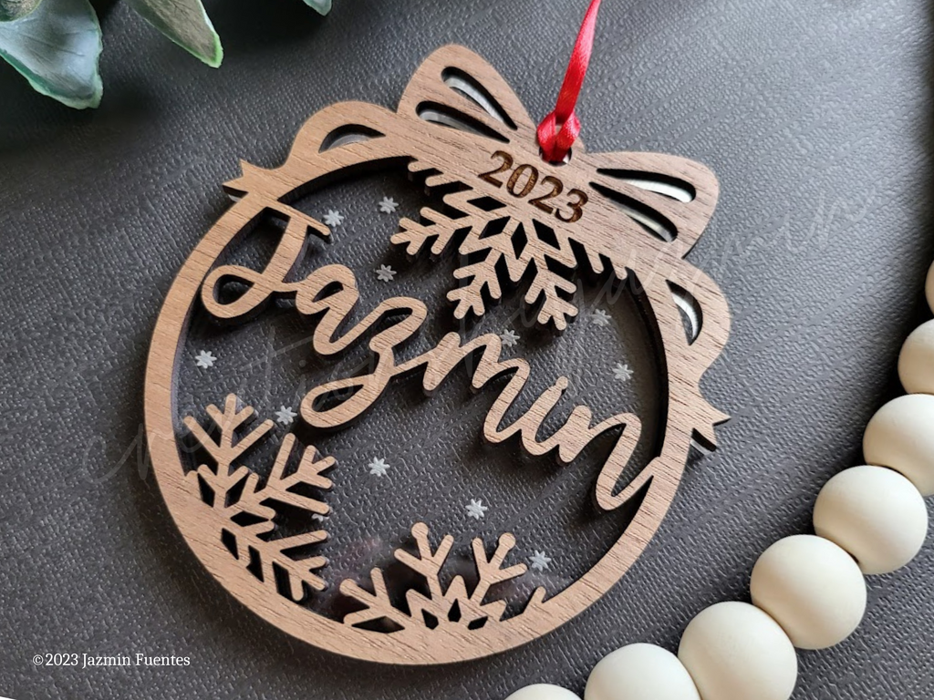 Personalized Name 2025 Christmas Ornament, Custom Holiday Ornament CreationsbyJazmin