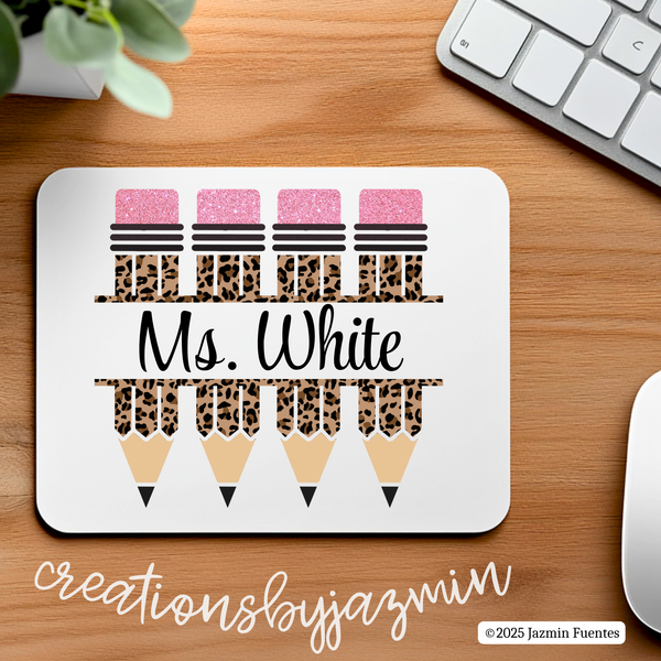 Teacher Appreciation Gift, Personalized Mousepad, Custom Mousepad Gift for Teachers