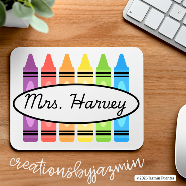 Teacher Appreciation Gift, Personalized Mousepad, Custom Mousepad Gift for Teachers
