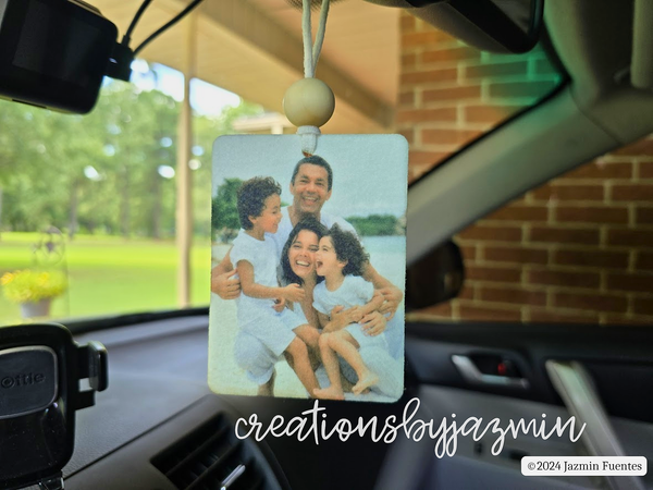 Photo Car Air Freshener, Picture Car Freshie, Personalized Car Air Freshener, Photo Gift