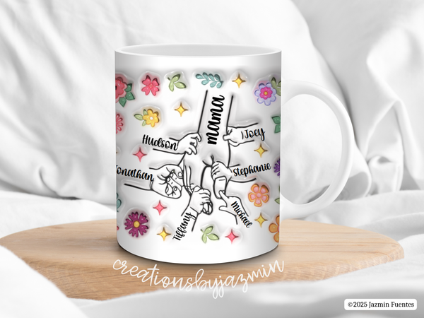 Mother's Day Mug, Gift for Mom, Mother's Day Gift, With Children Names, For Grandma, For Mama