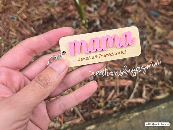 Mother's Day Keychain, Personalized Keychain for Mom, Gift for Mothers
