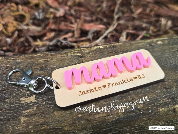 Mother's Day Keychain, Personalized Keychain for Mom, Gift for Mothers
