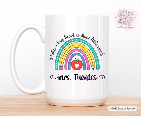 Teacher Gift Mug | Personalized Teacher Appreciation Coffee Cup | Back to School