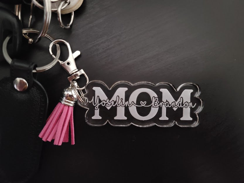 Custom Name Keychain | Mom Keychain | Bride key | monogram Keychains 