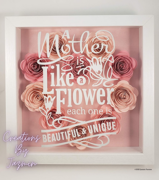 Mother's Day Gift, Flower Shadow Box, Gift Wrapped