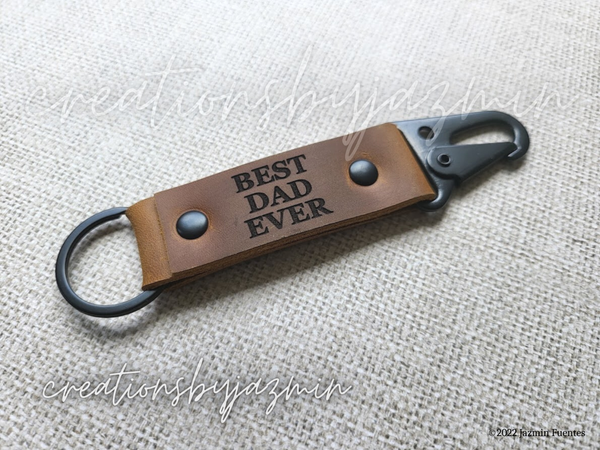 Father's Day Gift, Personalized Leather Keychain, Gifts For Dad, Husband Gift