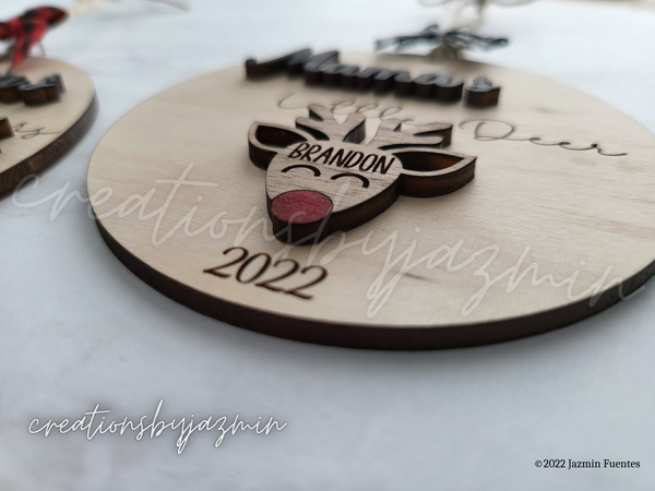 Personalized Christmas Ornament For Grandma, Grandparents Holiday Gift Ornaments, With Grandchildren Names