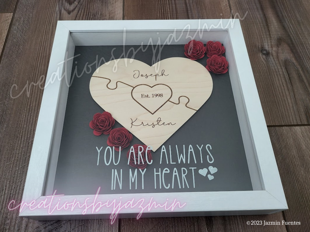 Decorating Shadowboxes Wedding gift shadow box | Honestweddingadvice.com