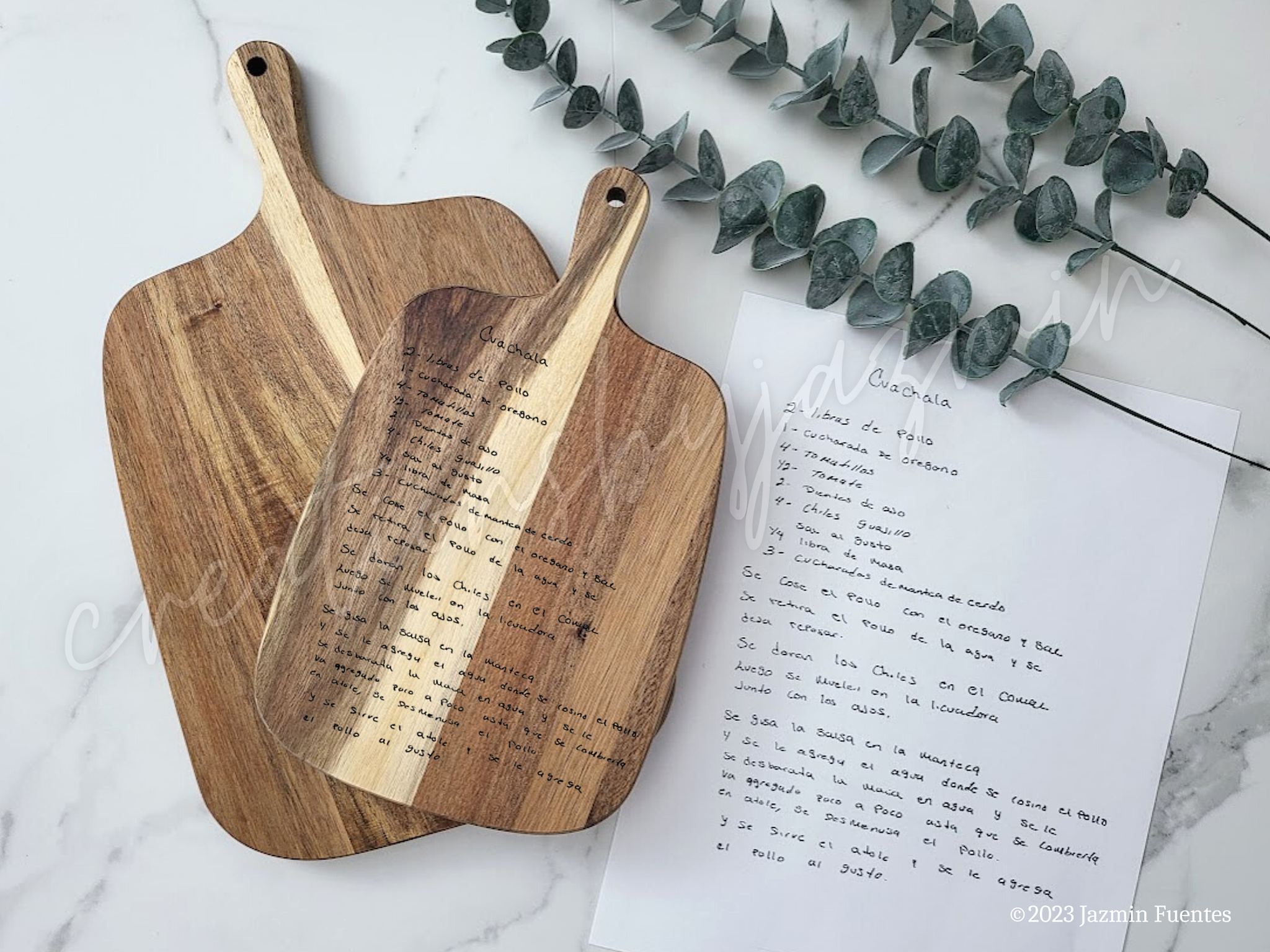 Handwritten Recipe Cutting Board, Paddle Wooden Boards, Grandmother and Mother Recipes, Handwriting Gift