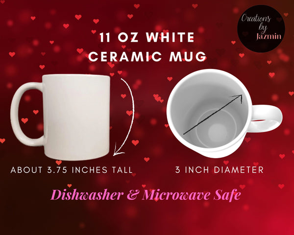 Valentine's Day Gift, Picture Mug With Handwriting, Gift For Him, For Her, Husband, Wife, Boyfriend, Girlfriend, Fiancé, Anniversary, Lover